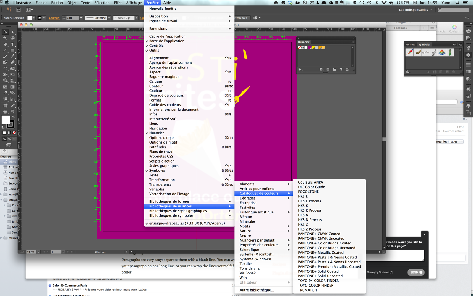 nuancier pantone illustrator